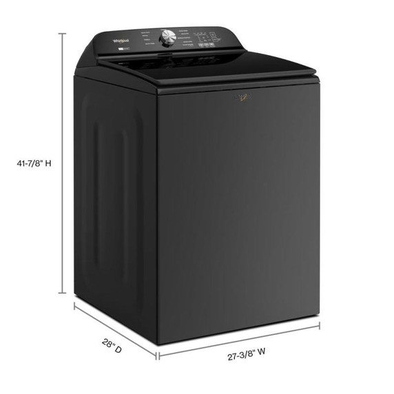 6.0-6.1 Cu. Ft. I.E.C. Whirlpool® Top Load Washer with Removable Agitator WTW6157PB