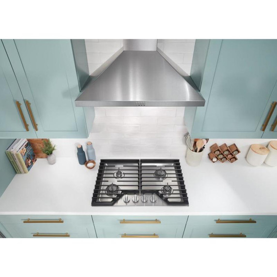 Whirlpool® 30" Curved Glass Wall Mount Range Hood WVW51UC0LS