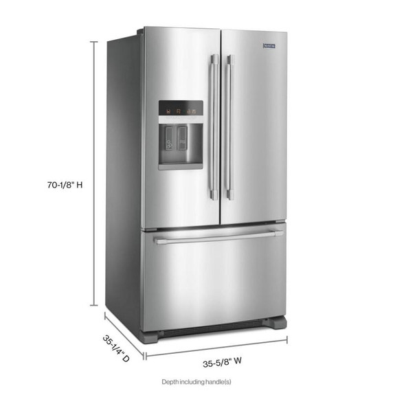 Maytag® 36- Inch Wide French Door Refrigerator with PowerCold® Feature - 25 Cu. Ft. MFI2570FEZ