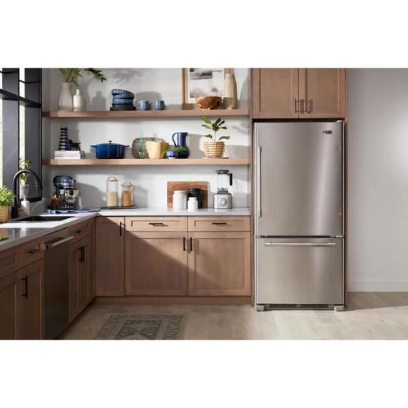 Maytag® 33-Inch Wide Bottom Mount Refrigerator - 22 Cu. Ft. MBF2258FEZ