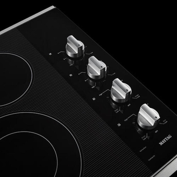 Maytag® 30-Inch Electric Cooktop with Reversible Grill and Griddle MEC8830HS