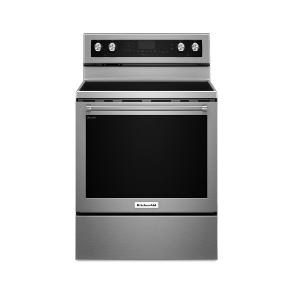 Kitchenaid® 30-Inch 5-Element Electric Convection Range YKFEG500ESS