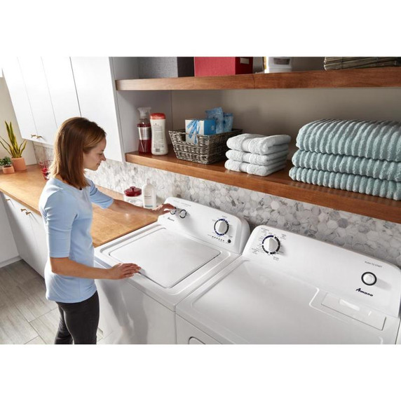 Amana® 6.5 cu. ft. Top-Load Gas Dryer with Automatic Dryness Control NGD4655EW