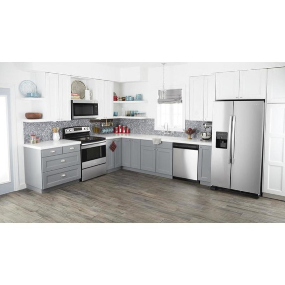 Amana® 33-inch Side-by-Side Refrigerator with Dual Pad External Ice and Water Dispenser ASI2175GRS