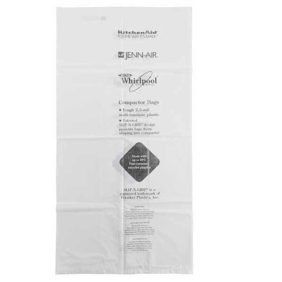 15 Pack-Plastic Compactor Bags-15" Models W10165295RP