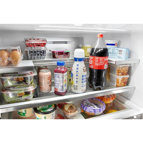 Whirlpool® 36-Inch Counter Depth 4 Door Refrigerator with Ice Maker in Door WRQC7836RZ