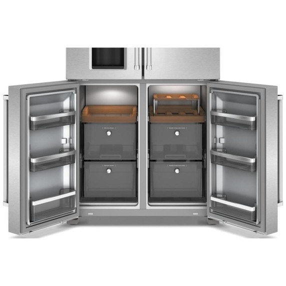 Kitchenaid® 36" Counter-Depth 19.4 Cu Ft 4-Door Refrigerator with Flexible Temperature Zone KRQC736RPS