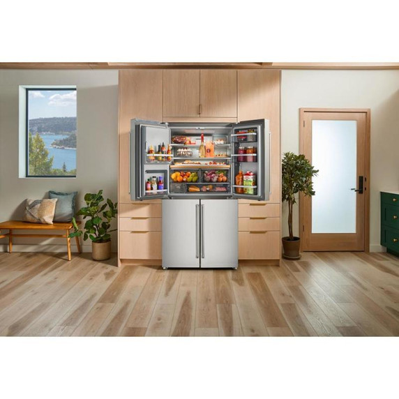 Kitchenaid® 36" Counter-Depth 19.4 Cu Ft 4-Door Refrigerator with Flexible Temperature Zone KRQC736RPS