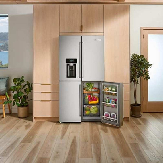 Kitchenaid® 36" Counter-Depth 19.4 Cu Ft 4-Door Refrigerator with Flexible Temperature Zone KRQC736RPS