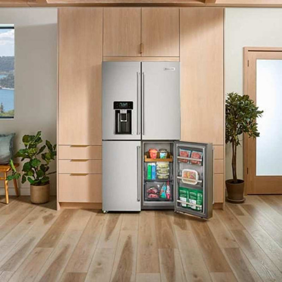 Kitchenaid® 36" Counter-Depth 19.4 Cu Ft 4-Door Refrigerator with Flexible Temperature Zone KRQC736RPS