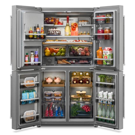 Kitchenaid® 36" Counter-Depth 19.4 Cu Ft 4-Door Refrigerator with Flexible Temperature Zone KRQC736RPS