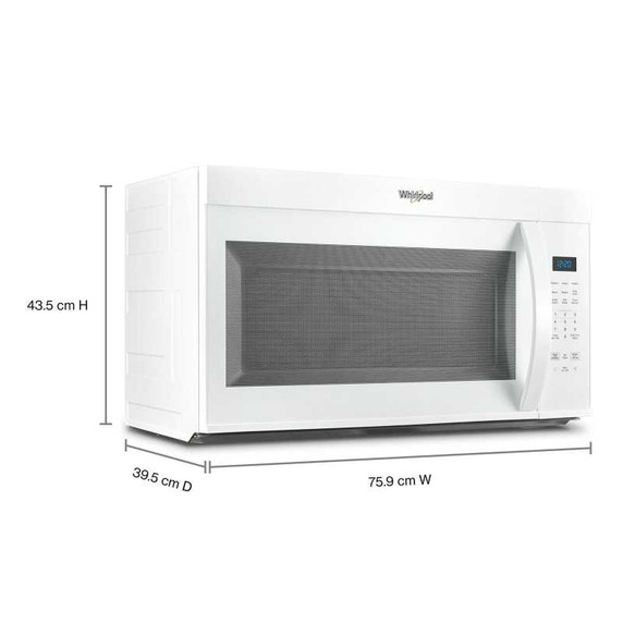 Whirlpool® 30’ W 1.7 cu. ft Over the range Microwave with 900-Watts Cooking Power YWMMS3130RW