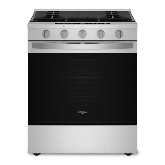 Whirlpool® 30-inch Smart Slide In Gas Range with Air Cooking Technology, No Preheat Air Fry, Steam/Self Clean and High Speed Preheat WSGS7530RZ