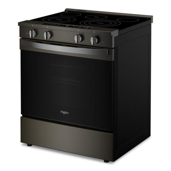 Whirlpool® 30-inch Smart Slide in Electric Range with Air Cooking Technology, No Preheat Air Fry, WipeClean™ Coating, Steam/Self Clean and High Speed Preheat YWSES7530RV Whirlpool® 30-inch Smart Slide in Electric Range with Air Cooking Technology, No Preheat Air Fry, WipeClean™ Coating, Steam/Self Clean and High Speed Preheat YWSES7530RV