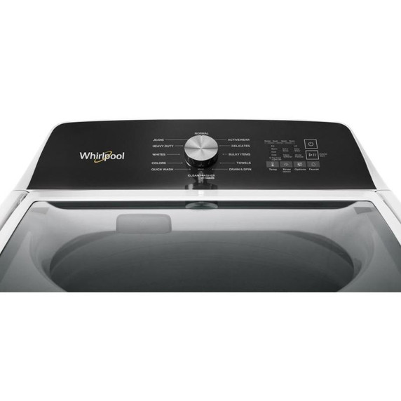 Whirlpool® 5.2 Cu. Ft. I.E.C. Top Load Agitator Washer with Built-In Faucet WTW5025SW