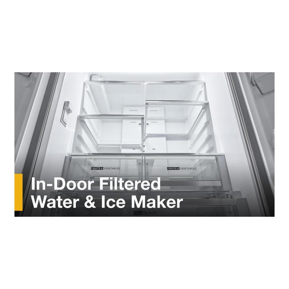 Whirlpool® 36-Inch French Door Refrigerator with In-Door Water and Ice Maker - 30 cu. ft. WRFF3536SZ Whirlpool® 36-Inch French Door Refrigerator with In-Door Water and Ice Maker - 30 cu. ft. WRFF3536SZ