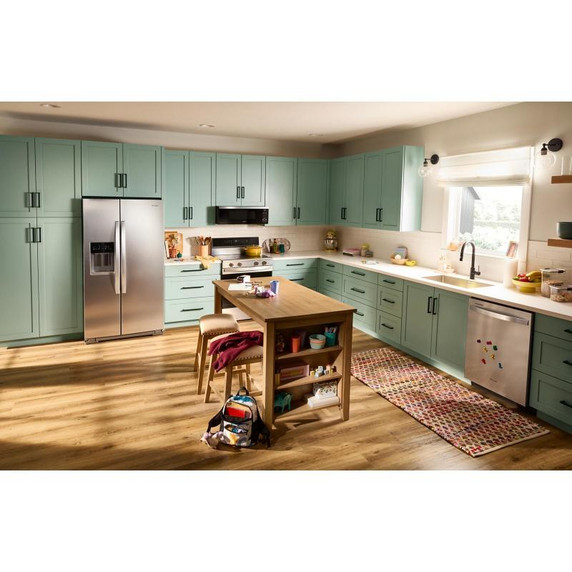 Whirlpool® 36-inch Counter Depth Side-by-Side Refrigerator with Prep & Store Bins WRSC6536RZ Whirlpool® 36-inch Counter Depth Side-by-Side Refrigerator with Prep & Store Bins WRSC6536RZ