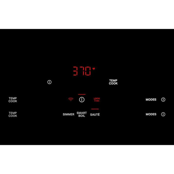 Kitchenaid® 30" Temp Cook™ Induction Cooktop with 5 Cooking Zones KCIT730SBL