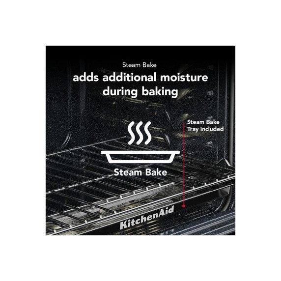 Kitchenaid® 5.0 Cu. Ft. Smart Slide-in Gas Range with Convection Cooking Modes and 2-in-1 Burner KSGS530SJP