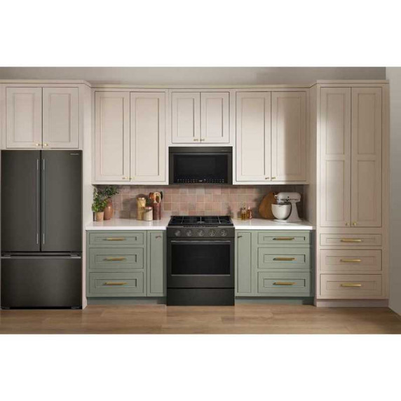 Kitchenaid® 5.0 Cu. Ft. Smart Slide-in Gas Range with Convection Cooking Modes and 2-in-1 Burner KSGS530SBE