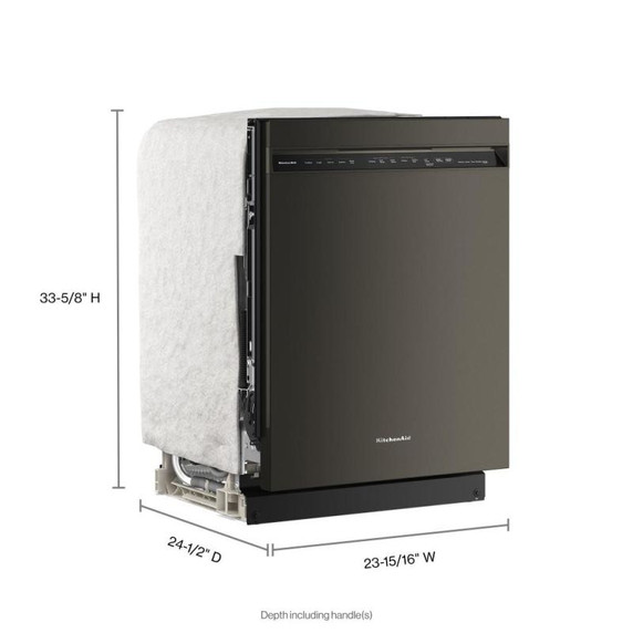 Kitchenaid® 360° Max Jets™ Third Rack Dishwasher with ProDry™ System, 44 dBA KDFS424SBE