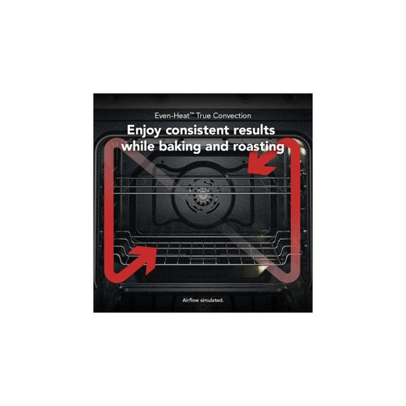 Kitchenaid® 5.3 Cu. Ft. Freestanding Electric Range with Convection Cooking Modes YKFES530SPS