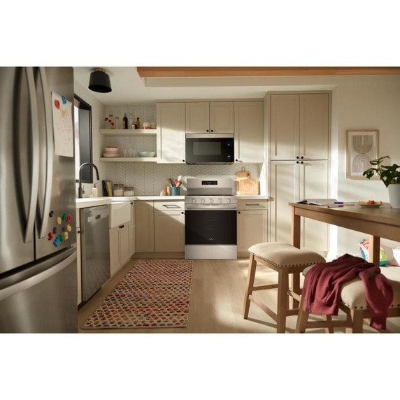 Whirlpool® 30-inch Gas Range with Air Cooking Technology WFGS5730SV