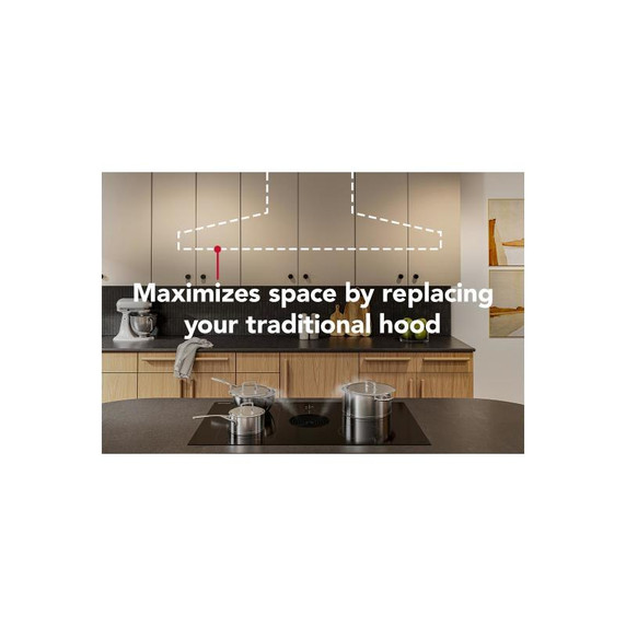 Kitchenaid® 36-inch NextGen Induction Downdraft Cooktop with Bridge XL Even-Heat™  Zone KCID936SBL