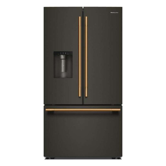 Kitchenaid® 30 cu. ft. French Door Refrigerator with Exterior Water and Ice KRFF436SBE