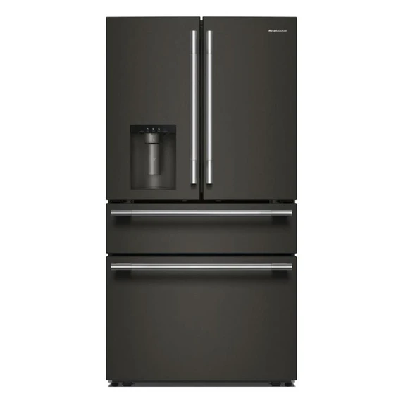 Kitchenaid® 29 cu. ft. French Door Refrigerator with Exterior Water and Ice and FreshChill™ Full-Width Refrigerated Drawer KRMF436SBE