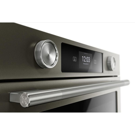 Kitchenaid® 30-inch Smart Electric Single Wall Oven with Assisted Cooking Modes - Black Ore KOES730SBE