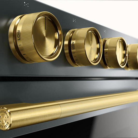Brass Handle and Knob Hardware Accessory Kit for KitchenAid® Slide-In Convection Gas Range W11773968