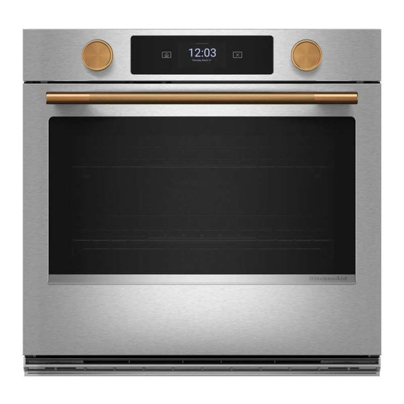 Kitchenaid® 30-inch Smart Electric Single Wall Oven with Intelligent Cooking Camera - PrintShield™ Finish KOES930SPS