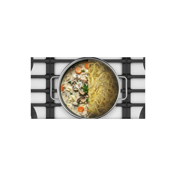 Kitchenaid® Gas-on-Metal Cooktop with an Integrated Wok Grate and CookShield™ Finish KCGK730SSS