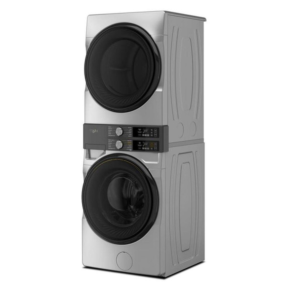 Whirlpool® Smart ENERGY STAR® Front Load Laundry Tower 5.2 cu. ft. Washer & 7.4 cu. ft. Electric Dryer with UV Clean Technology and FreshFlow™ Vent System YWEF5727TR