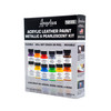 Angelus Acrylic Leather Paint Metallic & Pearlescent Kit (All 12 Colors / 1 oz)