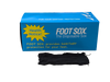 Foot Sox - The Disposable Sanitary Socks | Black, Unisex (144 Sox/Box)