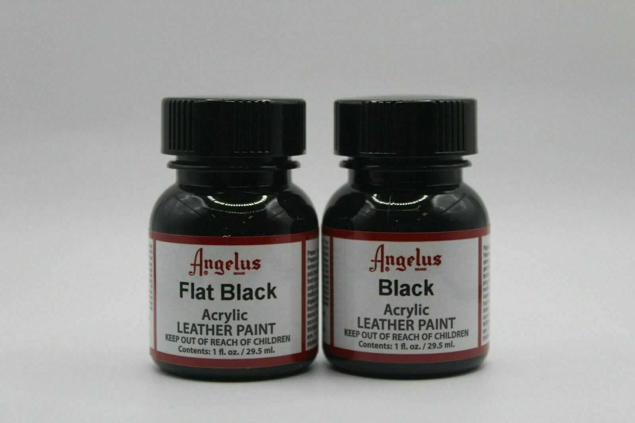 Angelus Leather Acrylic Antique Finish Black