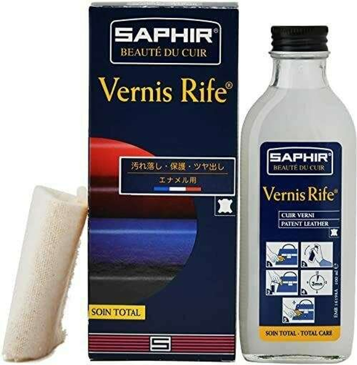 Saphir Vernis Rife - Patent Leather Cleaner (3.52 oz/ 100 ml) - Shoe & Boot  Accessories 4 U