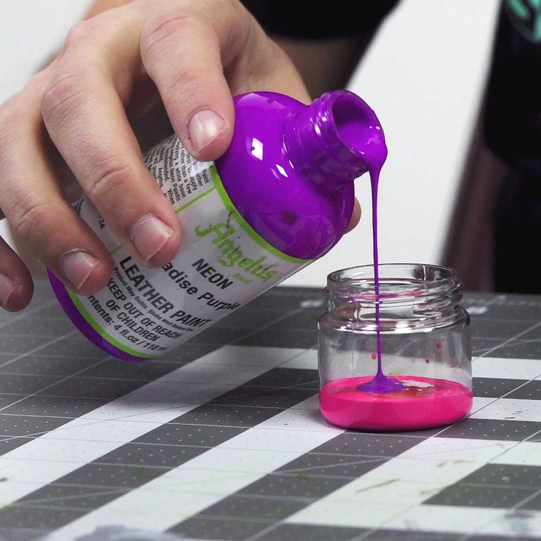 Angelus Leather Painting Leather Shoes With Nail Polish Angelus