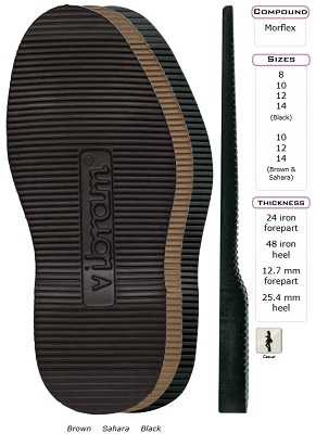 Vibram #2060 - Sport Full Sole (1 Pair) - Shoe & Boot Accessories 4 U