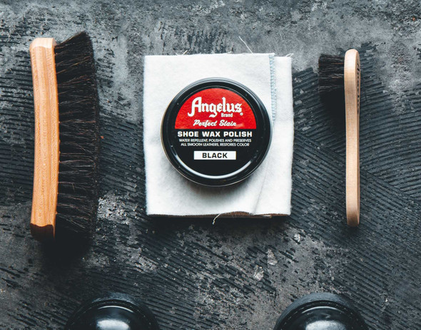 Build Your Own Angelus Shoe-Shine Kit! (Wax, Brush, Dauber, & Cloth) Polish
