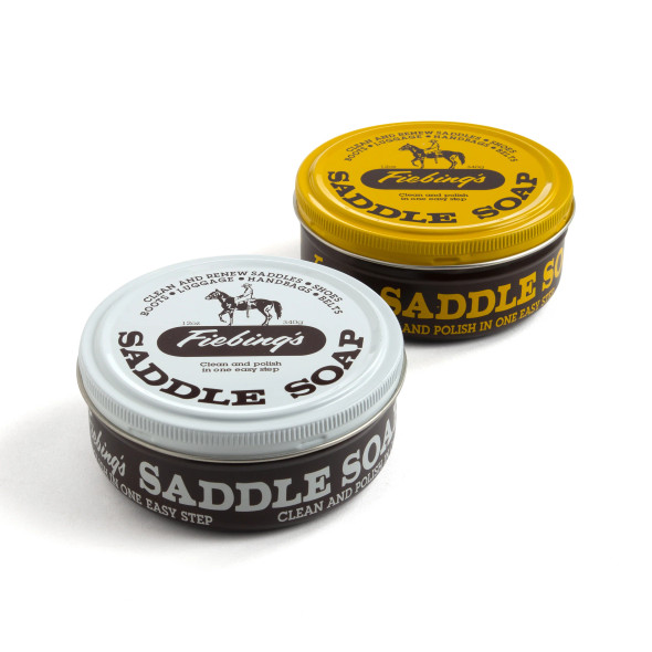 Fiebing's Saddle Soap, Leather Cleaner, Conditioner 12 oz - WHITE or YELLOW - JUMBO CAN