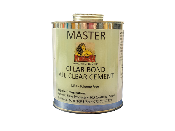 Petronio's Master Clear Bond All-Clear Cement Quart (Toluene Free)