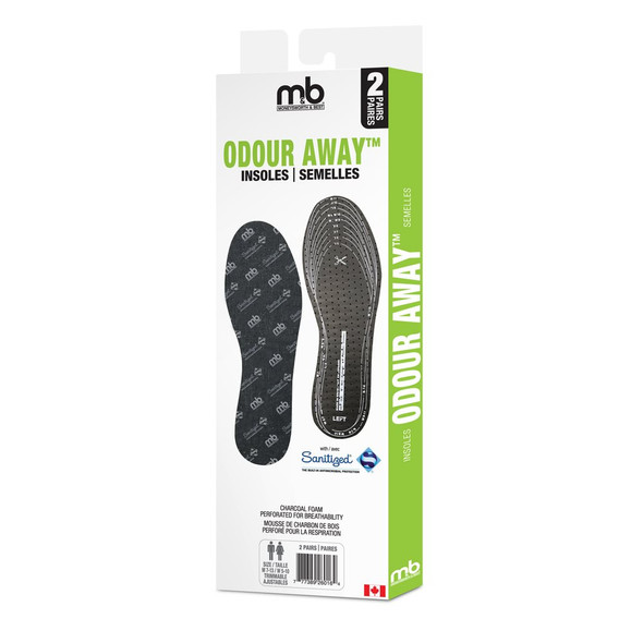 Moneysworth and Best Odour Away Insoles - Trimmable (2 Pairs)