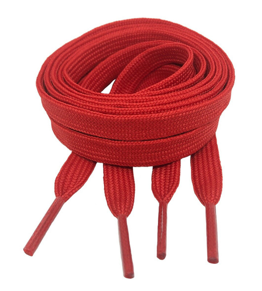 M & B Red Flat Sneaker Laces - 54 Inches (1 Pair)