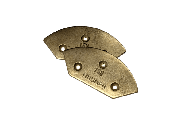 Triumph Boulevard 150 Brass Plated Toe Plates (1 Pair) Triumph Boulevard 150 Brass Plated Toe Plates (1 Pair)