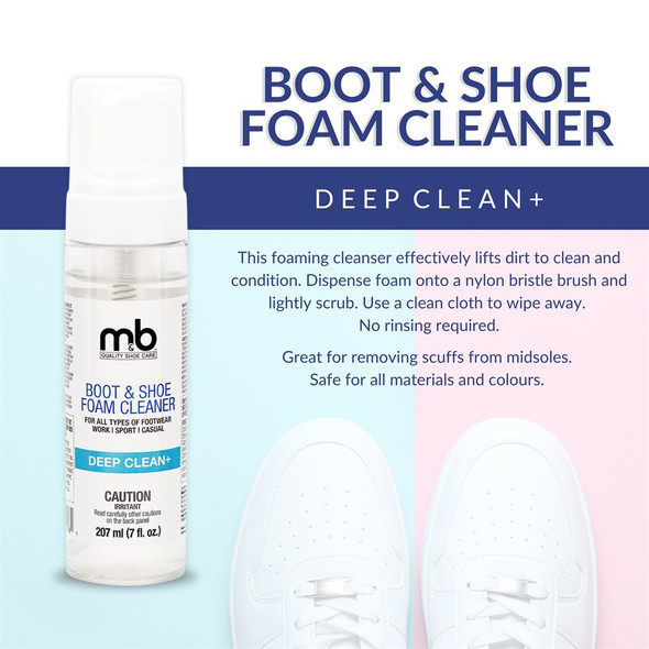 Moneysworth and Best - Boot & Shoe Foam Cleaner - Deep Clean+ Moneysworth and Best - Boot & Shoe Foam Cleaner - Deep Clean+