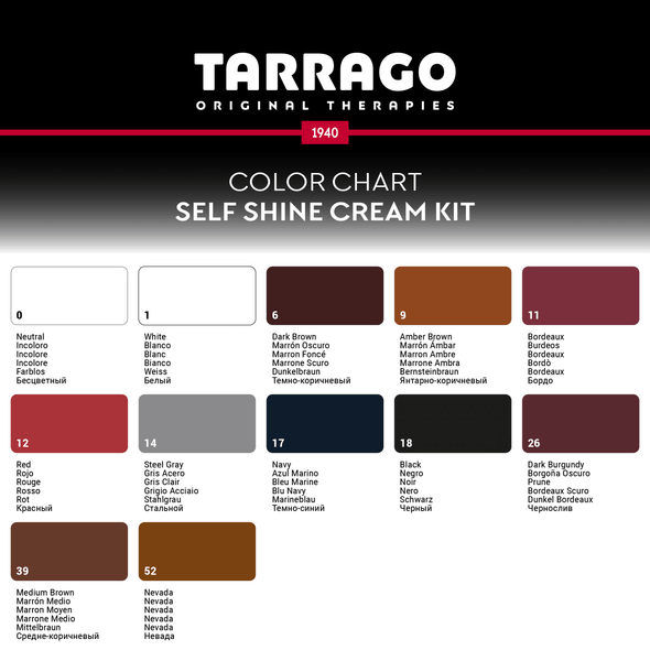 Tarrago Self Shine Cream Kit | Instant Polish (50ml / 1.76oz) Tarrago Self Shine Cream Kit | Instant Polish (50ml / 1.76oz)