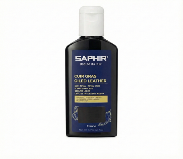 Saphir Oiled Leather Cream & Polish | Cuir Gras (125 ml)